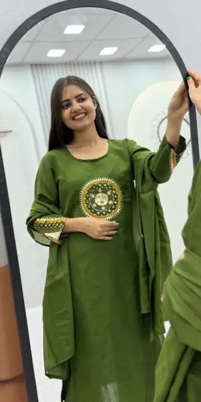 PC 598 Green Roman Silk Salwar Suit with Sequins Work & Embroidery Work. Available at ₹2099 only. Delivery 4-6 Working Days. Shop now. | Jump Suits, Salwar suit, Casual Suits, Creative suits, Designer Suits, Palazzo Suits, Party Wear Suits, Patiala Suits, Straight Suits