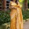 KP 6080 Yellow Soft Lichi Silk Saree with Lace Work & Lace Border. Introductory Price ₹1649. Delivery 4-6 Working Days. Shop now. | Sarees, Bollywood Sarees, Creative Sarees, Designer Sarees, Embroidered Sarees, Ethnic Saree, Modern Digital sarees, Party Wear Sarees