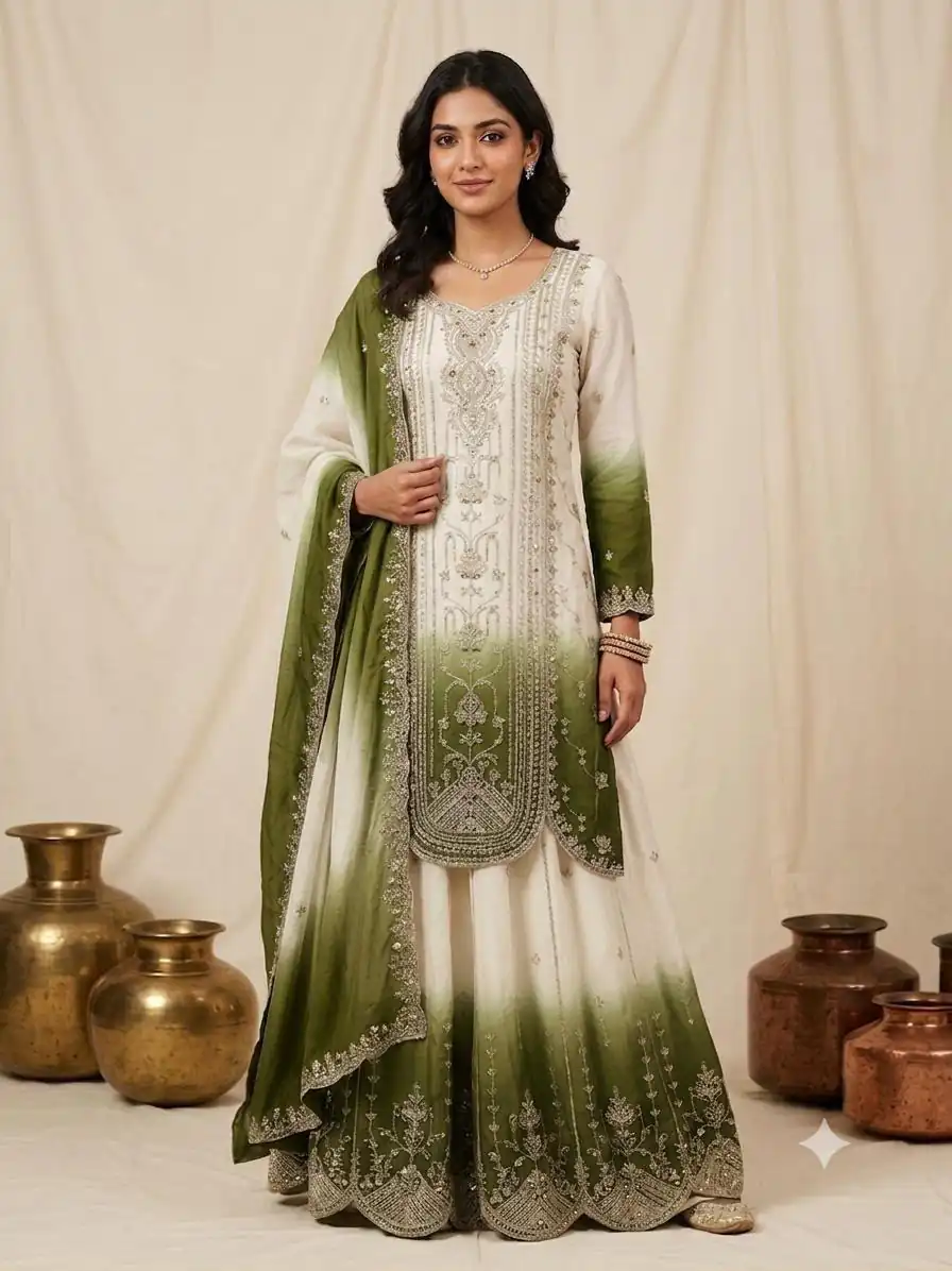 LG 2128 Green in Star Georgette Embroidery Work Salwar Suit . Introductory Price ₹2399. Delivery 4-6 Working Days. Shop now. | Jump Suits, Salwar suit, Casual Suits, Creative suits, Designer Suits, Palazzo Suits, Party Wear Suits, Patiala Suits, Straight Suits