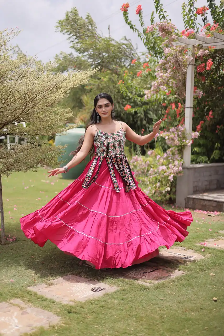 KA 5075 Pink Kora Cotton Lehenga Choli erfect for Wedding, Party, Haldi, Traditional Day, Makar Sankranti – . Special Price ₹2899. Delivery 4-6 Working | Lehenga, Bollywood Lehenga, Creative Lehenga, Designer Lehenga, Embroidered Lehenga, Party Wear Lehenga