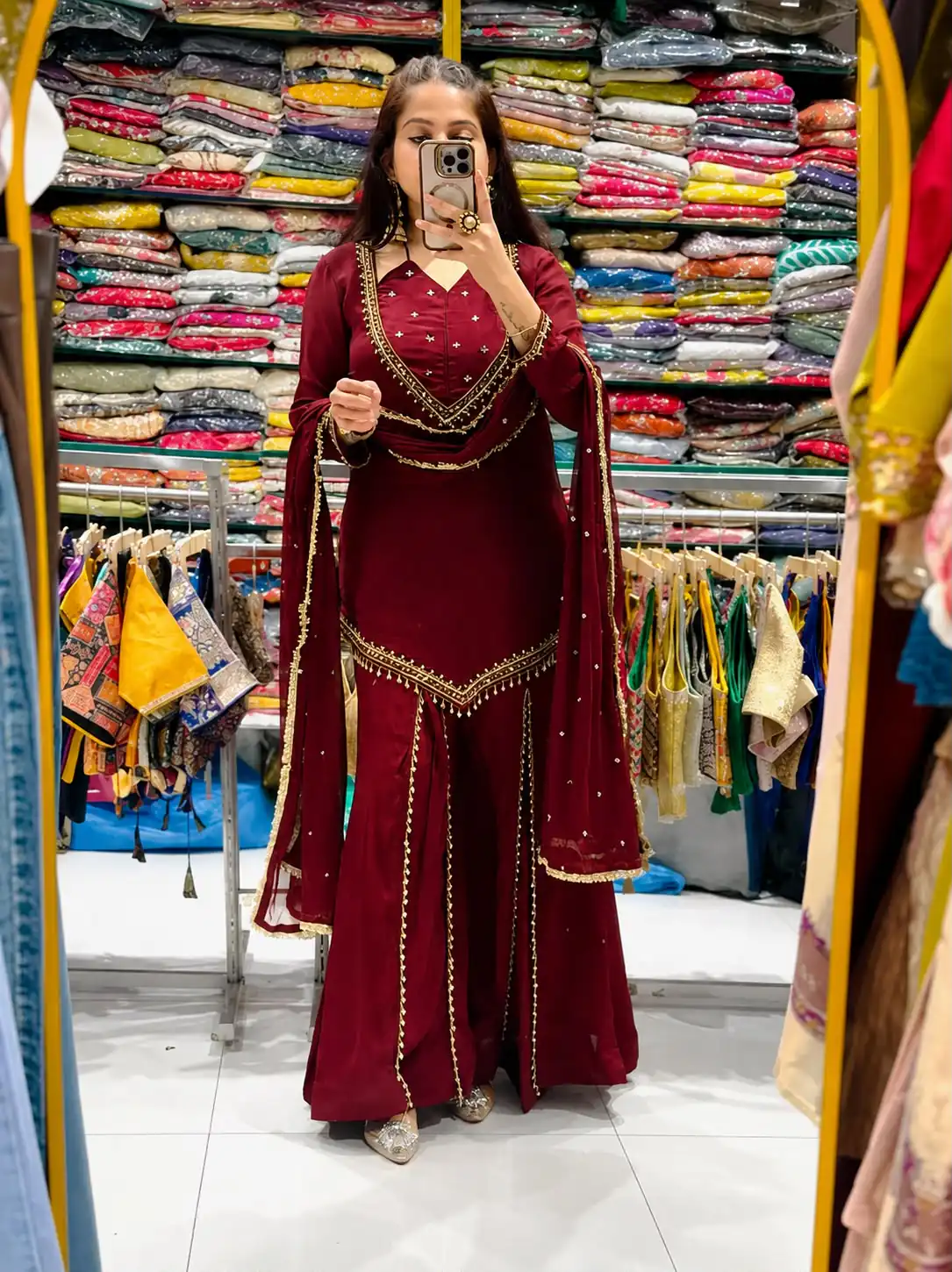 JF 054 Maroon Color Roman Silk Salwar Suit with Embroidery Work. Available at ₹2399 only. Delivery 4-6 Working Days. Shop now. | Jump Suits, Salwar suit, Casual Suits, Creative suits, Designer Suits, Palazzo Suits, Party Wear Suits, Patiala Suits, Straight Suits