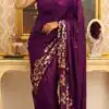 DF 3459 Wine in Faux Georgette Zari Work & Embroidery Work Saree. Special Price ₹1899. Delivery 4-6 Working Days. Shop now. | Sarees, Bollywood Sarees, Creative Sarees, Designer Sarees, Embroidered Sarees, Ethnic Saree, Modern Digital sarees, Party Wear Sarees