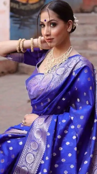 KP 7000 Blue Soft Lichi Silk Cloth Saree Perfect for Wedding, Party, Family Gatherings, Sangeet, Ethnic Day – . Festive Deal ₹1549. Delivery 4-6 Working | Sarees, Bollywood Sarees, Creative Sarees, Designer Sarees, Embroidered Sarees, Ethnic Saree, Modern Digital sarees, Party Wear Sarees
