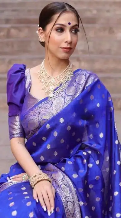 KP 7000 Blue Soft Lichi Silk Cloth Saree Perfect for Wedding, Party, Family Gatherings, Sangeet, Ethnic Day – . Festive Deal ₹1549. Delivery 4-6 Working | Sarees, Bollywood Sarees, Creative Sarees, Designer Sarees, Embroidered Sarees, Ethnic Saree, Modern Digital sarees, Party Wear Sarees