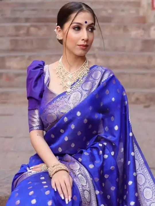 KP 7000 Blue Soft Lichi Silk Cloth Saree Perfect for Wedding, Party, Family Gatherings, Sangeet, Ethnic Day – . Festive Deal ₹1549. Delivery 4-6 Working | Sarees, Bollywood Sarees, Creative Sarees, Designer Sarees, Embroidered Sarees, Ethnic Saree, Modern Digital sarees, Party Wear Sarees