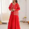 SP 67 Red Shiny Chinon Silk Sequence Work Lehenga Choli Perfect for Wedding, Party, Ganesh Chaturthi, Baby Shower, Makar Affordable Price ₹2199. /- | Lehenga, Bollywood Lehenga, Creative Lehenga, Designer Lehenga, Embroidered Lehenga, Party Wear Lehenga