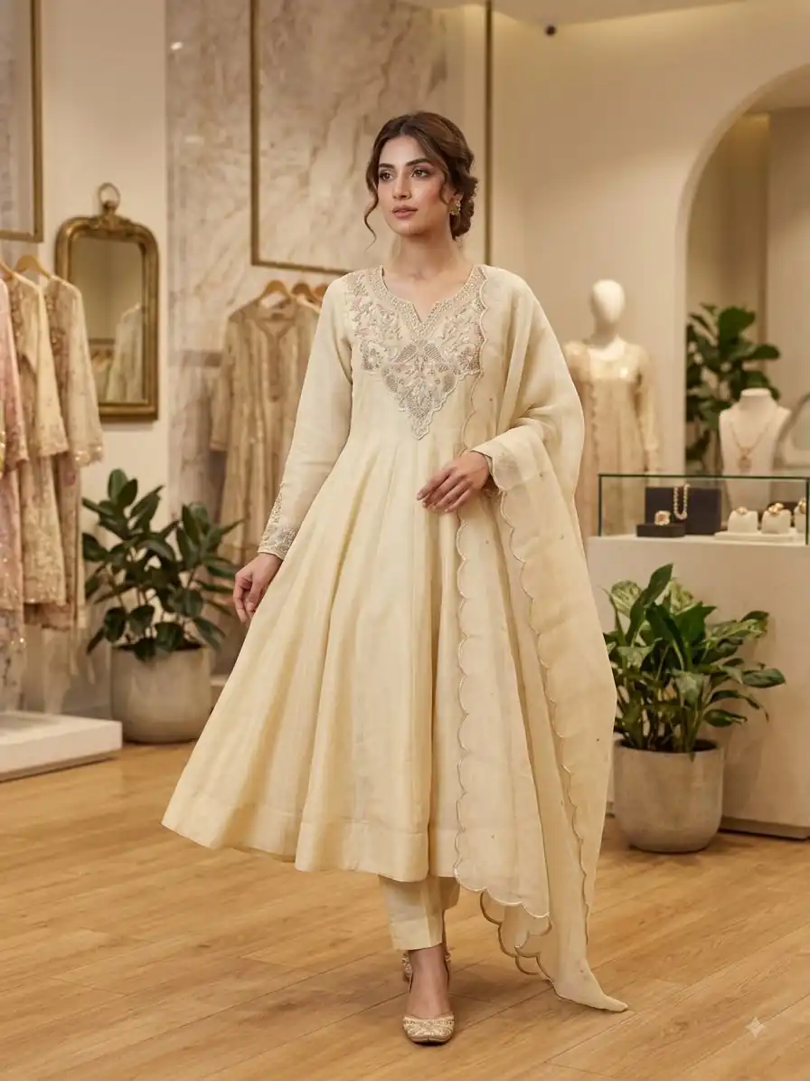 LG 2135 Off White in Cos Moss Mirror Work & Embroidery Work Salwar Suit . Festive Deal ₹2799. Delivery 4-6 Working Days. Shop now. | Jump Suits, Salwar suit, Casual Suits, Creative suits, Designer Suits, Palazzo Suits, Party Wear Suits, Patiala Suits, Straight Suits