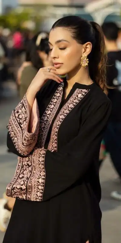 RTC 6059 Black Colour Rayon Cotton Kurti with Embroidery Work. Introductory Price ₹2099. Delivery 4-6 Working Days. Shop now. | Kurti, Bollywood Kurti, Creative Kurtis, Designer Kurti, Party Wear Kurti, Selfie Kurti