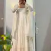 MD 306 White | Slim Georgette Salwar Suit with Sequins Work & Embroidery Work. Exclusive Offer ₹2849. Delivery 4-6 Working Days. Shop now. | Anarkali Suits, Bollywood Anarkali, Creative-Anarkali, Designer Anarkali, Embroidered Anarkali, Party Wear Anarkali