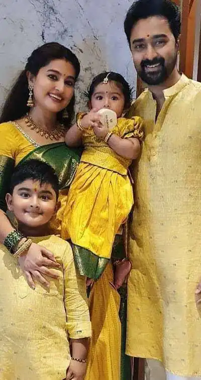 Fancy Yellow Soft Lichi Silk Lace Work Saree