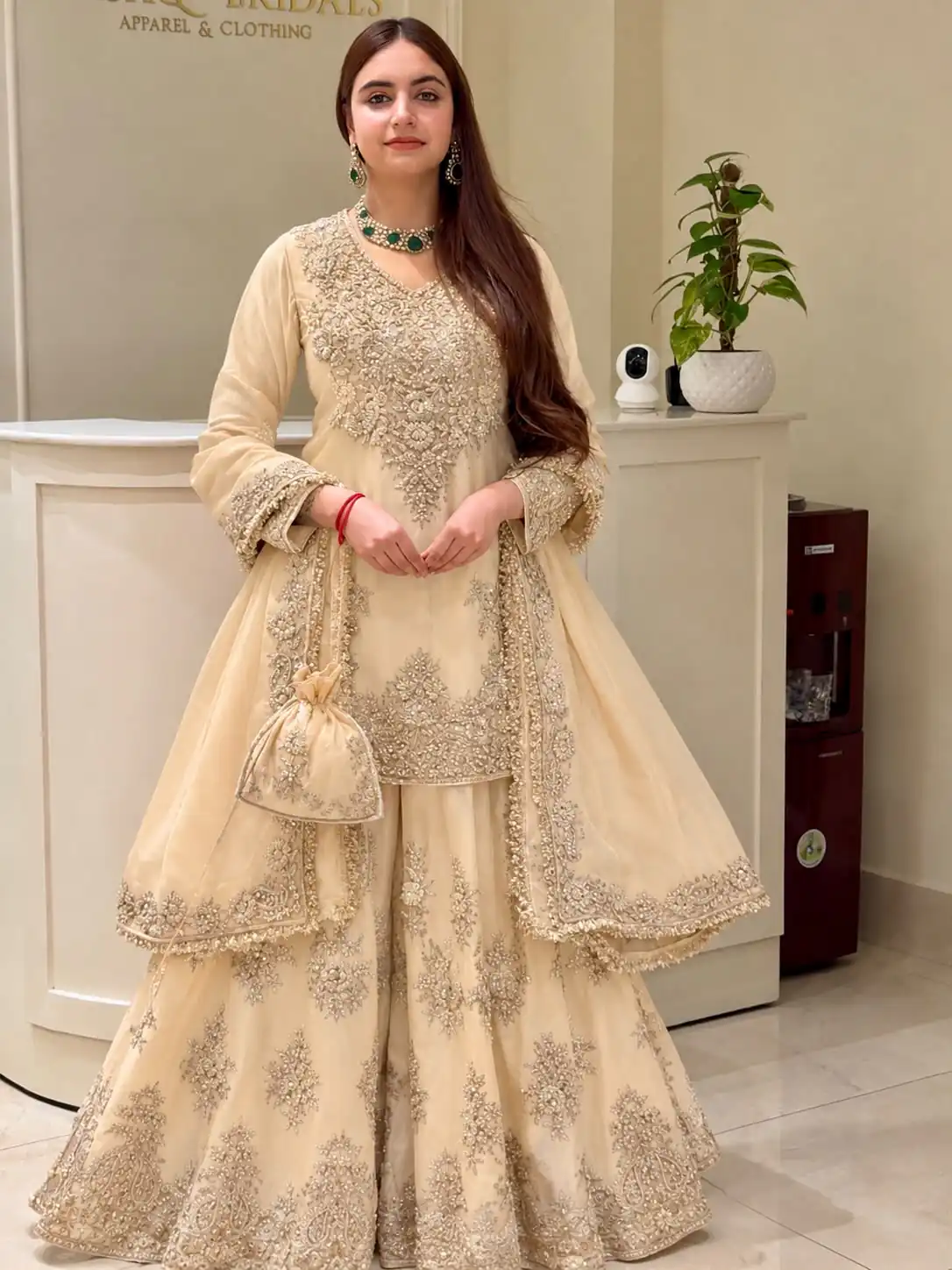 Super Blue Natural Silk Sequins Work Salwar Suit