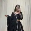 Trendy Black Rayon Embroidery Work Lehenga Choli