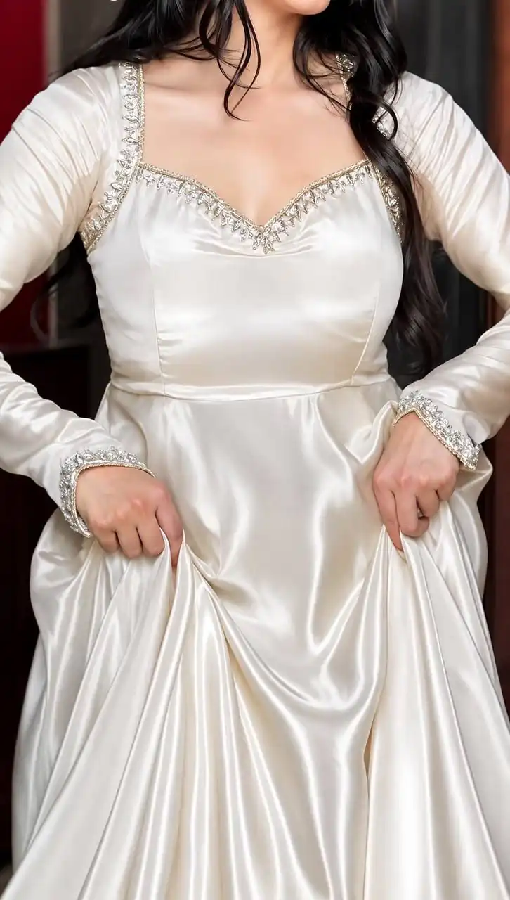 SSR 551 White Upada Silk Gown Perfect for Wedding, Party, Onam, Housewarming, Durga Puja –. Grab it for ₹2399. Delivery 4-6 Working Days. Shop now. | Gowns, Bollywood Gowns, Creative Gowns, Designer Gowns, Embroidered Gowns, Party Wear Gowns