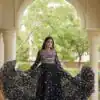 KA 1277 Black in Colour Faux Georgette Bandhani Print Work Gown. Available at ₹2119 only. Delivery 4-6 Working Days. Shop now. | Gowns, Bollywood Gowns, Creative Gowns, Designer Gowns, Embroidered Gowns, Party Wear Gowns