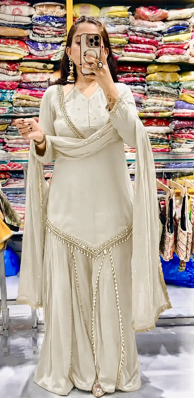 JF 054 White Color Roman Silk Salwar Suit with Embroidery Work. Available at ₹2399 only. Delivery 4-6 Working Days. Shop now. | Jump Suits, Salwar suit, Casual Suits, Creative suits, Designer Suits, Palazzo Suits, Party Wear Suits, Patiala Suits, Straight Suits