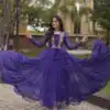 KA 1274 Purple in Colour Faux Georgette Bandhani Print Work Gown. Available at ₹2019 only. Delivery 4-6 Working Days. Shop now. | Gowns, Bollywood Gowns, Creative Gowns, Designer Gowns, Embroidered Gowns, Party Wear Gowns