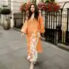 RTC 6054 Orange Colour Organza Silk Salwar Suit with Designer Work. Exclusive Offer ₹2099. Delivery 4-6 Working Days. Shop now. | Jump Suits, Salwar suit, Casual Suits, Creative suits, Designer Suits, Palazzo Suits, Party Wear Suits, Patiala Suits, Straight Suits