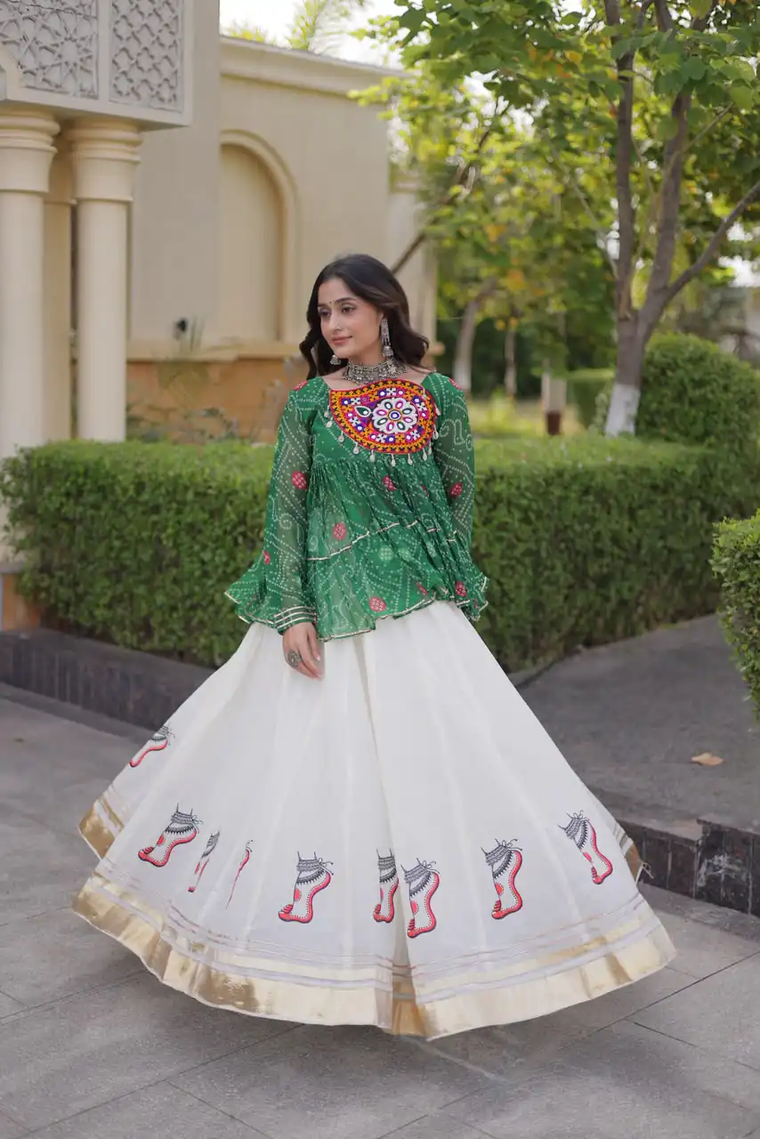 KA 5084 Green Kora Cotton Lehenga Choli erfect for Wedding, Party, Haldi, Traditional Day, Makar Sankranti – . Special Price ₹2799. Delivery 4-6 Working | Lehenga, Bollywood Lehenga, Creative Lehenga, Designer Lehenga, Embroidered Lehenga, Party Wear Lehenga