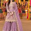 FC 7554  Lavender in Salsa Silk Embroidery Work & Sequins Work Salwar Suit . Get it for ₹2999. Delivery 4-6 Working Days. Shop now. | Jump Suits, Salwar suit, Casual Suits, Creative suits, Designer Suits, Palazzo Suits, Party Wear Suits, Patiala Suits, Straight Suits