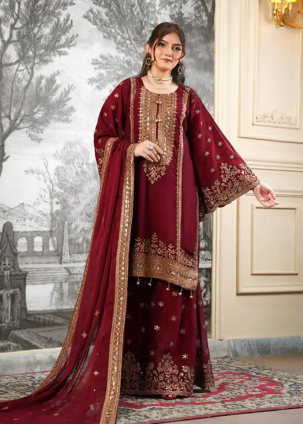 NSR 890 Maroon Fendy Silk Salwar Suitwith Embroidery Work & Lace Work. Now at just ₹2399. Delivery 4-6 Working Days. Shop now. | Jump Suits, Salwar suit, Casual Suits, Creative suits, Designer Suits, Palazzo Suits, Party Wear Suits, Patiala Suits, Straight Suits