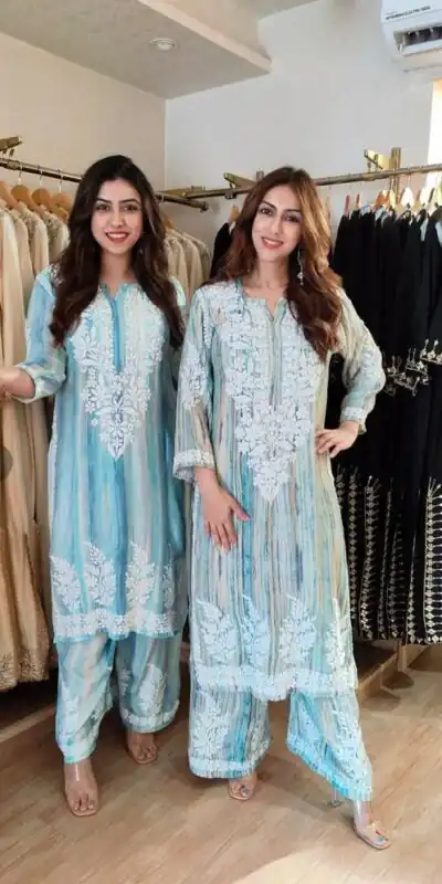 Aglow Multi Rayon Embroidery Work Salwar Suit