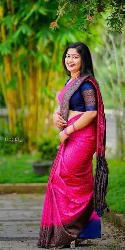 Perfect Pink Lichi Silk Jacquard All Over Work Saree