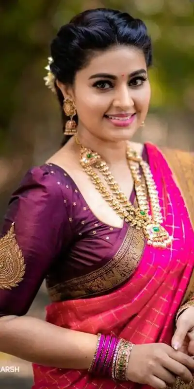 Perfect Pink Lichi Silk Jacquard Border Work Saree