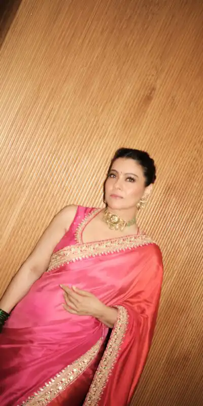 Pretty Pink Chinon Silk Embroidery Work Saree