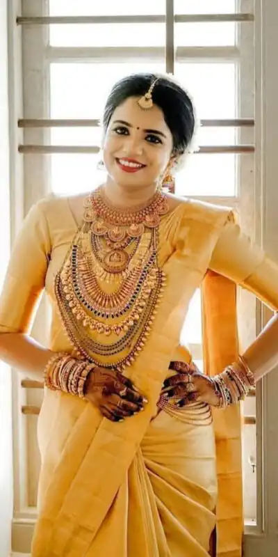 Pretty Yellow Lichi Silk Lace Jacquard Work Saree