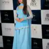 Shiny Sky Blue Faux Georgette Thread Work Salwar Suit