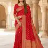 MB 3328 Red Dolla Silk Saree Perfect for Wedding, Party, Sangeet, Family Gatherings, Karwa Chauth – . Exclusive Offer ₹2199. Delivery 4-6 Working Days. | Sarees, Bollywood Sarees, Creative Sarees, Designer Sarees, Embroidered Sarees, Ethnic Saree, Modern Digital sarees, Party Wear Sarees
