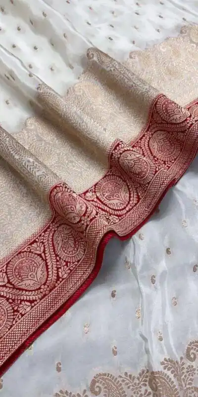 KP 6093 White Color Soft Lichi Silk Jacquard On All Over Saree Casual, Party Wear, Wedding, Events Etc. Expected Delivery 4-6 Working Days @1649/- | Sarees, Bollywood Sarees, Creative Sarees, Designer Sarees, Embroidered Sarees, Ethnic Saree, Modern Digital sarees, Party Wear Sarees