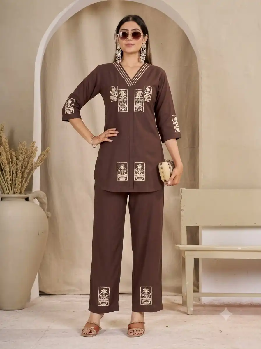 DIVA 197 Brown Slub Rayon Kurti Perfect for Wedding, Party, Housewarming, Makar Sankranti, Pongal – . Price -1999 Delivery 4-6 Working Days. Shop now. | Kurti, Bollywood Kurti, Creative Kurtis, Designer Kurti, Party Wear Kurti, Selfie Kurti