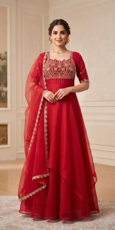 ST 1214 Pink Fendy Crush Gown with Embroidery Work & Sequins Work. Special Price ₹2449. Delivery 4-6 Working Days. Shop now. | Gowns, Bollywood Gowns, Creative Gowns, Designer Gowns, Embroidered Gowns, Party Wear Gowns