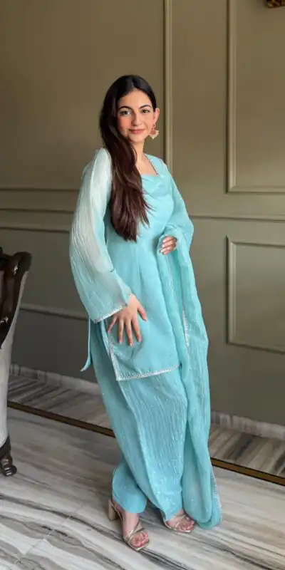 KB 297 Sky Blue Crunchy Silk Salwar Suit with Embroidery Work. Wedding, Party, Festive, Events Best Price ₹2029. Delivery 4-6 Working Days. Shop now. | Jump Suits, Salwar suit, Casual Suits, Creative suits, Designer Suits, Palazzo Suits, Party Wear Suits, Patiala Suits, Straight Suits
