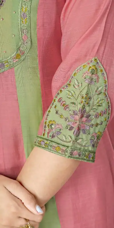 DIVA 183 Peach Brown Mal Chanderi Salwar Suit Perfect for Wedding, Party, Baisakhi, Housewarming, Sangeet – Introductory Price ₹2799. Delivery 4-6 Working D | Jump Suits, Salwar suit, Casual Suits, Creative suits, Designer Suits, Palazzo Suits, Party Wear Suits, Patiala Suits, Straight Suits
