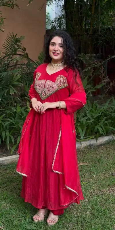 WW 1288 Red Mal Chanderi Salwar Suit Perfect for Wedding, Party, Baisakhi, Housewarming, Sangeet – Introductory Price ₹2399. Delivery 4-6 Working D | Jump Suits, Salwar suit, Casual Suits, Creative suits, Designer Suits, Palazzo Suits, Party Wear Suits, Patiala Suits, Straight Suits