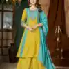 DIVA 183 Yellow Brown Mal Chanderi Salwar Suit Perfect for Wedding, Party, Baisakhi, Housewarming, Sangeet – Introductory Price ₹2799. Delivery 4-6 Working | Jump Suits, Salwar suit, Casual Suits, Creative suits, Designer Suits, Palazzo Suits, Party Wear Suits, Patiala Suits, Straight Suits