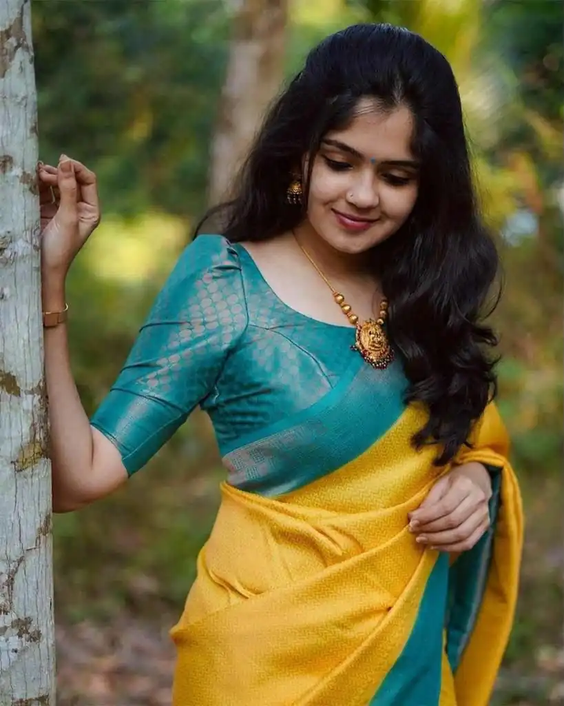 KP 5019 Yellow Soft Lichi Jacquard Work Saree for Wedding, Party, Cultural Events, Traditional Day, Pooja . Grab it for ₹1649. Delivery 4-6 Working Day | Sarees, Bollywood Sarees, Creative Sarees, Designer Sarees, Embroidered Sarees, Ethnic Saree, Modern Digital sarees, Party Wear Sarees
