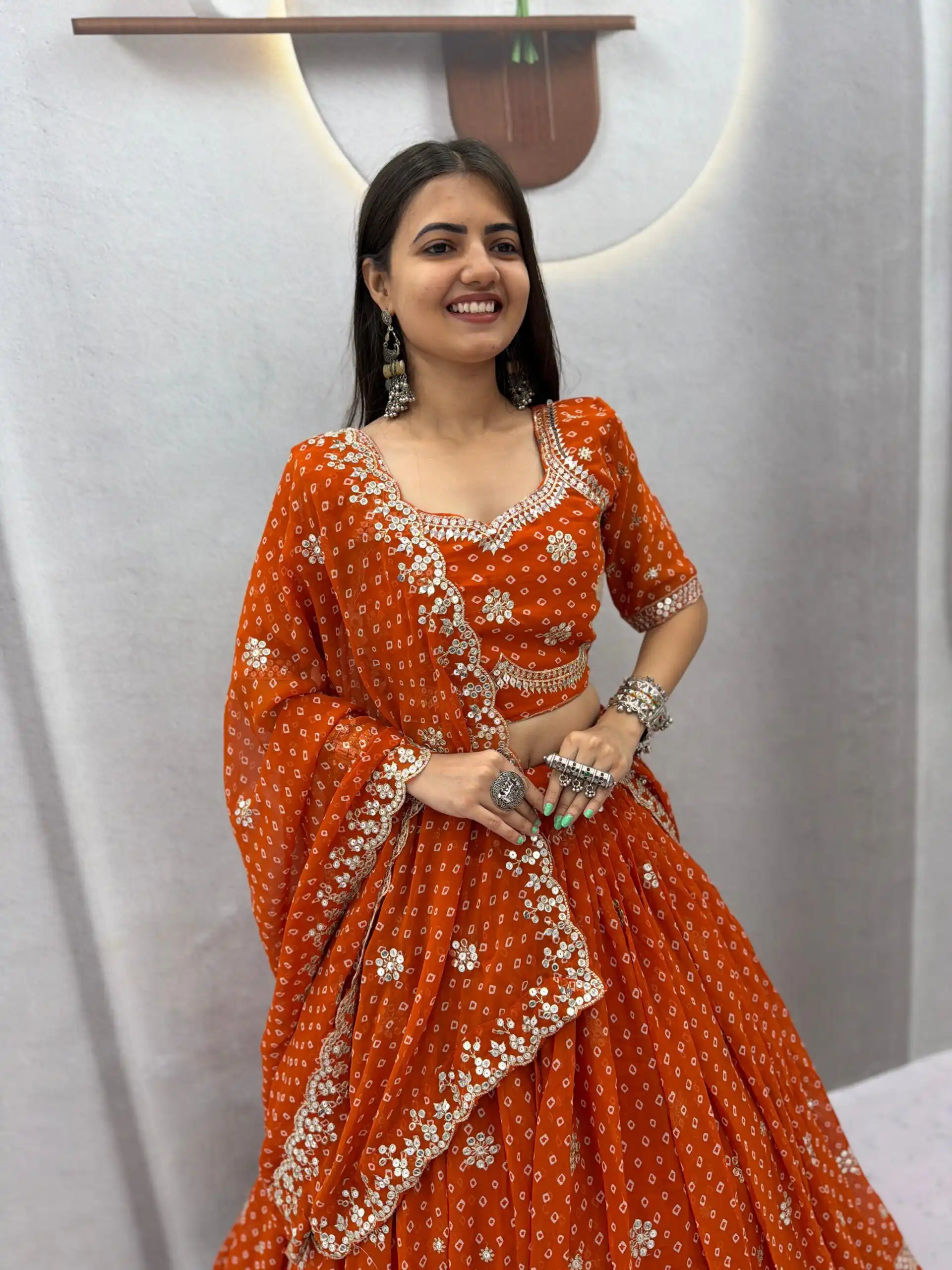 PC 602 Rust Faux Georgette Lehenga Choli with Embroidery Work & Lace Work. Special Price ₹3149. Delivery 4-6 Working Days. Shop now. | Lehenga, Bollywood Lehenga, Creative Lehenga, Designer Lehenga, Embroidered Lehenga, Party Wear Lehenga
