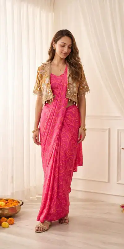 BB 98 Pink in Chinon Silk Mirror Work & Embroidery Work Saree . Affordable Price ₹2399. Delivery 4-6 Working Days. Shop now. | Sarees, Bollywood Sarees, Creative Sarees, Designer Sarees, Embroidered Sarees, Ethnic Saree, Modern Digital sarees, Party Wear Sarees