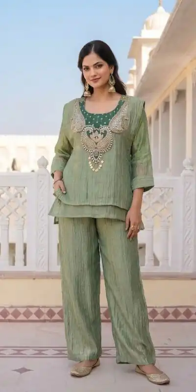 DIVA 180 Pista Colour | Brown Salsa Silk Kurti with Hand Work. Get it for ₹2299. Delivery 4-6 Working Days. Online Shop now. | Kurti, Bollywood Kurti, Creative Kurtis, Designer Kurti, Party Wear Kurti, Selfie Kurti