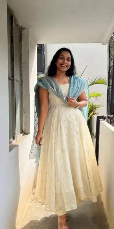 PC 567 White Trendy Chinon Silk Sequins Work Blue Dupatta Gown . Available at ₹1999 only. Delivery 4-6 Working Days. Shop now. | Gowns, Bollywood Gowns, Creative Gowns, Designer Gowns, Embroidered Gowns, Party Wear Gowns