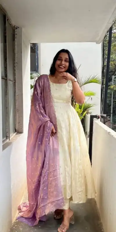 PC 567 Lavender Trendy Chinon Silk Sequins Work Blue Dupatta Gown . Available at ₹1999 only. Delivery 4-6 Working Days. Shop now. | Gowns, Bollywood Gowns, Creative Gowns, Designer Gowns, Embroidered Gowns, Party Wear Gowns