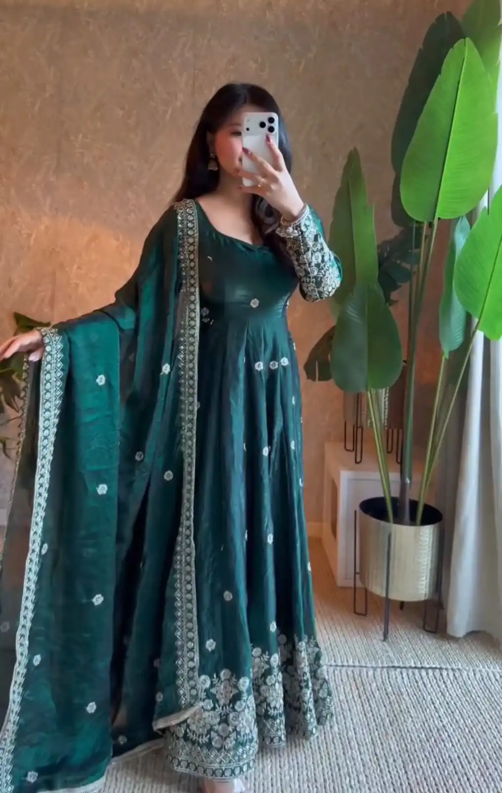 ZB 5080 Teal Fendy Silk Gown with Embroidery Work & Sequins Work. Special Price ₹2399. Delivery 4-6 Working Days. Shop now. | Gowns, Bollywood Gowns, Creative Gowns, Designer Gowns, Embroidered Gowns, Party Wear Gowns