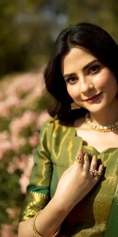 Peaceful Mustard Color Kanchipuram Zari Weaving Lehenga Choli