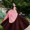 LG 644 Maroon Color Printed Polly Reyon Lehenga Choli Wedding, Party, Festive, Events Etc. Delivery 4-6 Working Days Rs 2099 | Lehenga, Bollywood Lehenga, Creative Lehenga, Designer Lehenga, Embroidered Lehenga, Party Wear Lehenga