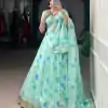 LNB 1716 Pista Color Tabby Silk Floral Print Embossed Design Lace Lehenga Choli Wedding, Party, Festive, Events Etc. Delivery 4-6 Working Days Rs 2499 | Lehenga, Bollywood Lehenga, Creative Lehenga, Designer Lehenga, Embroidered Lehenga, Party Wear Lehenga