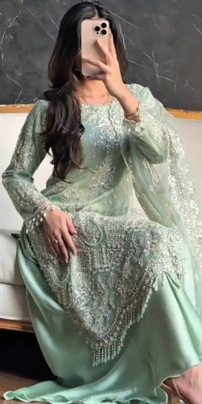 KF 1703 Firozi Soft Net with Lace Work & Embroidery Work Salwar Suit . Festive Deal ₹2049. Delivery 4-6 Working Days. Shop now. | Salwar suit, Casual Suits, Creative suits, Designer Suits, Palazzo Suits, Party Wear Suits, Patiala Suits, Straight Suits