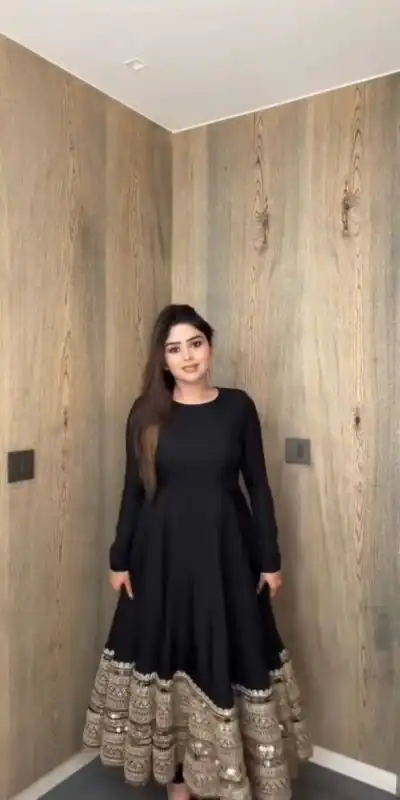 ZSR 3152 Black Color Roman silk Gown with Embroidery Work & Lace Work. Grab it for ₹2599. Delivery 4-6 Working Days. Shop now. | Gowns, Bollywood Gowns, Creative Gowns, Designer Gowns, Embroidered Gowns, Party Wear Gowns